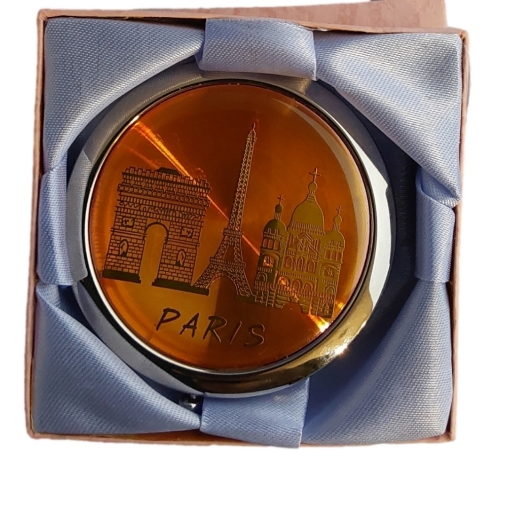 VINTAGE  FRENCH PURSE‎ CLAPS MIRROR